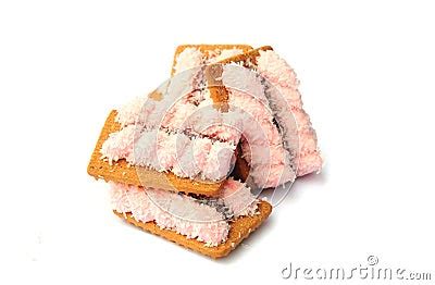 Marshmallow Biscuits Royalty Free Stock Photos - Image: 7819588