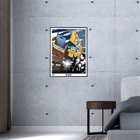 Phenom Gallery Nashville Predators Gnash Mascot 18" x 24" Serigraph ...