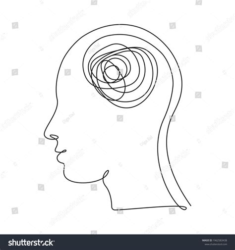 Concept Bad Mental Health Human Head Stock Vector (Royalty Free) 1962583438 | Shutterstock