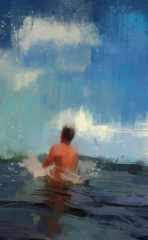 Swimmer Paintings Series – Fubiz Media