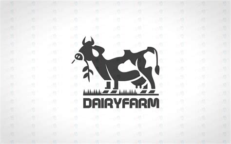 Cow Logo For Sale Premade Farm Logo Milk Dairy Farm - Lobotz LTD