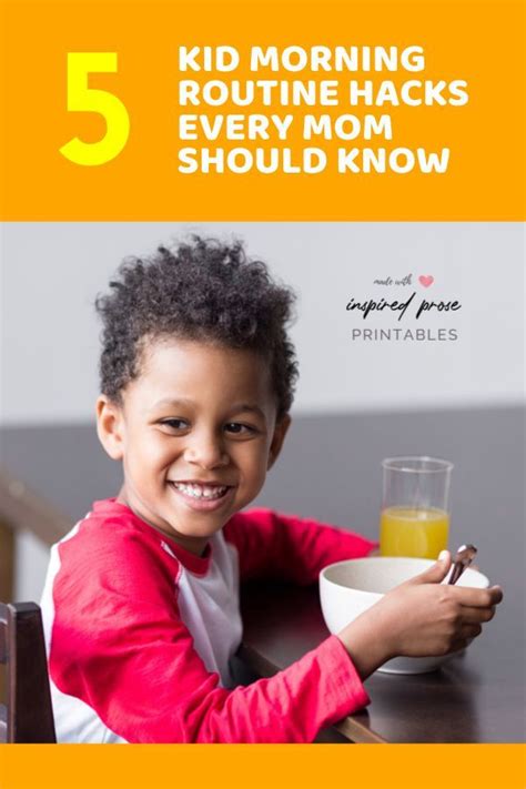 5 Kid Morning Routine Chart Hacks Every Mom Should Know | Morning routine kids, Morning routine ...