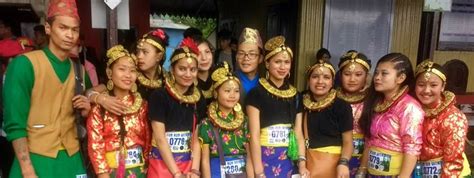 Nepali boys and girls in folk costume ready for cultural dance ...