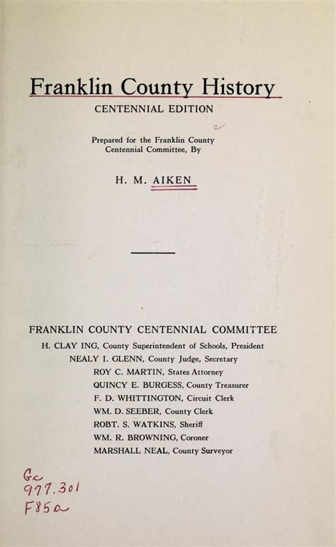 Franklin County History – Illinois Genealogy