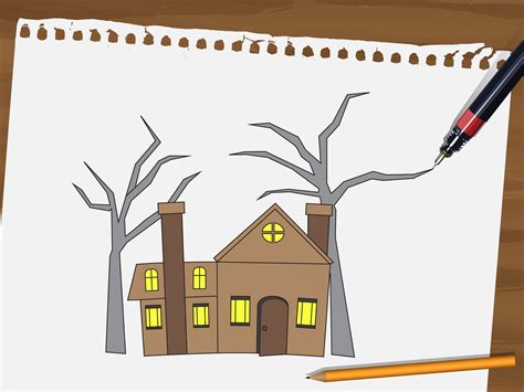 How to Draw a Haunted House: 15 Steps (with Pictures) - wikiHow