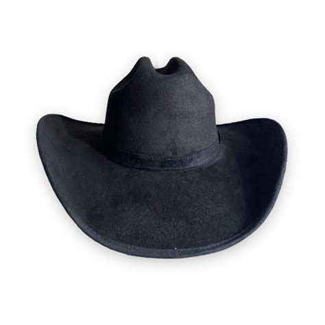 Sombrero Texana Unisex Gamuza Negro – Monarcas Artesanías