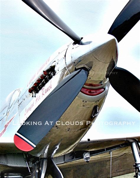 Propeller P-51 Mustang, Airplane Art Photography, Cloud Dancer ...