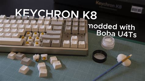 Keychron K8 Mods & Typing Sounds (Lubed Boba U4Ts) - YouTube