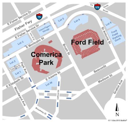 Ford Field Parking Lots Tickets and Ford Field Parking Lots Seating ...