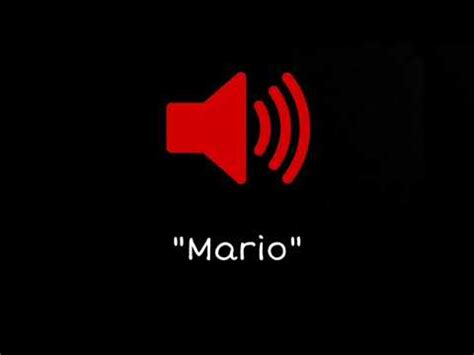 Mario "Sound Effect" - YouTube