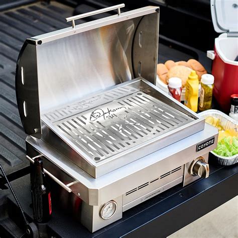 Coyote Portable Propane Gas Grill w/ Bo Jackson Signature Grates ...