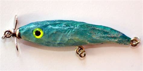 Teal Sinking Pan Fish Lure with Propeller by ArnattWoodcraft | Teal ...