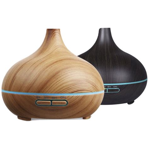 300 ml Essential Oil Diffuser With Dark and Light Wood Grain