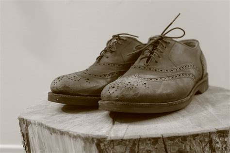 Shoes Stood On Wood Free Stock Photo - Public Domain Pictures