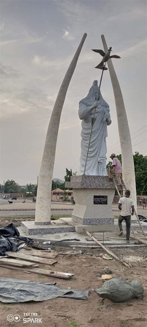 Oduduwa monument in Sabe, Benin Republic