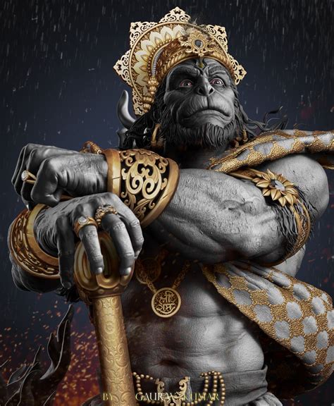 ArtStation - Hanuman Hindu God , Gaurav Kumar | Hanuman photos, Hanuman ...