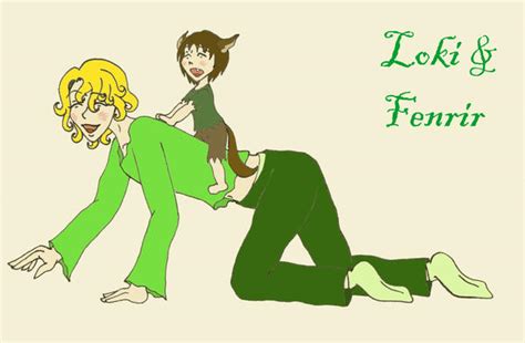 Loki and Fenrir by artychick2009 on deviantART