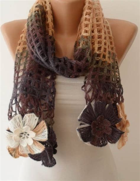 Crochet Scarf Knit Scarf, Gift Scarf, Personalized Gifts for Her ...