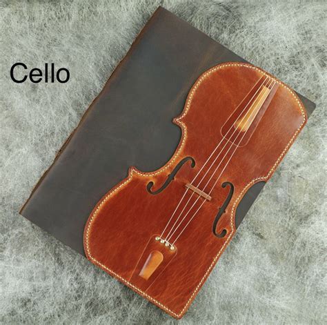 Personalized Cello Violin Sheet Leather Music Cover , Full Grain ...