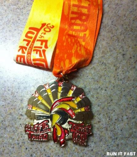 Fifth Third 10K Turkey Trot Medal (2012) - Run It Fast®Run It Fast®