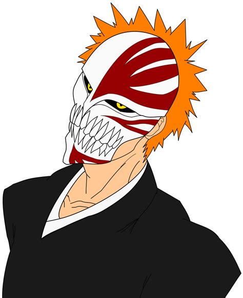 ichigo with hollow mask by NunoBifes on DeviantArt