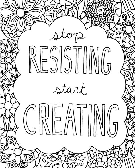 Inspirational Quotes Coloring Pages at GetColorings.com | Free printable colorings pages to ...