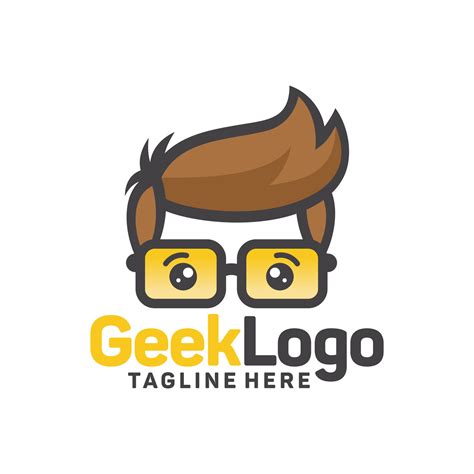 Geek logo design template Vector 7924012 Vector Art at Vecteezy