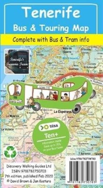 Tenerife Bus Touring Map Sheet Map Folded | Skroutz.gr