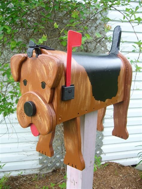 Dog mailboxes Airedale mailbox