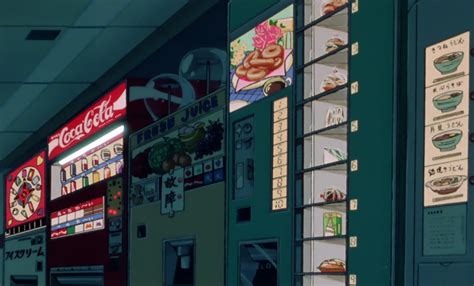 Anime Vending Machines — yuvto: LATE NIGHT SNACKS /// | Anime scenery, Anime background, 90s anime