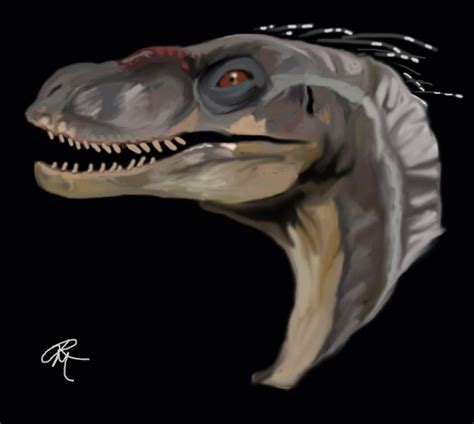 Jurassic Park 3 Raptor Painting by yankeetrex on DeviantArt