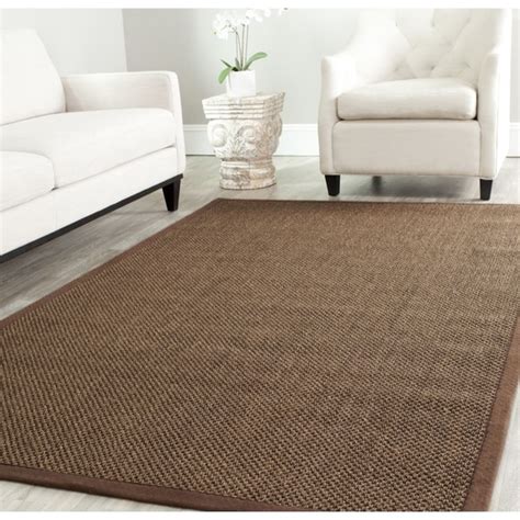 Safavieh Casual Natural Fiber Hand-Woven Resorts Brown Fine Sisal Rug ...