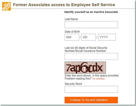 Former Home Depot Employee Login - Printable Form 2024