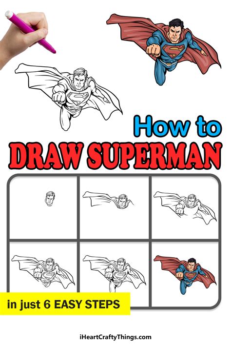 Superman Drawing Step By Step