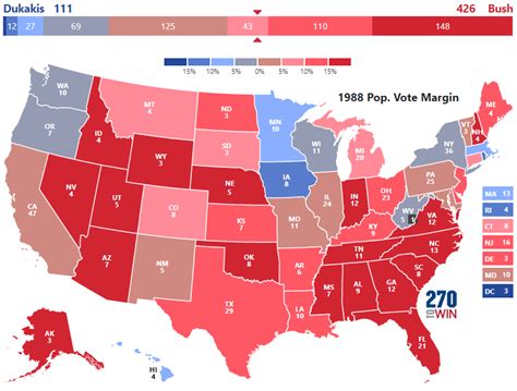 Presidential Election of 1988 - 270toWin