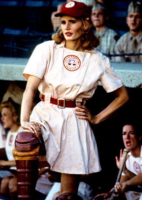 Geena Davis, 57, Wears A League of Their Own Uniform | Geena davis, Red head halloween costumes ...