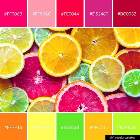 Citrus | Bright Colors |Color Palette Inspiration. | Digital Art Palette And Brand Color Palette ...