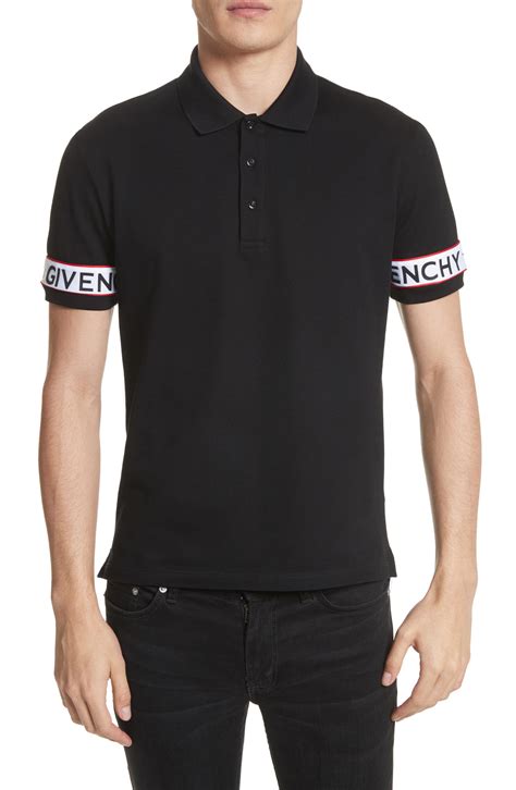 Lyst - Givenchy Givenchcy Logo Polo Shirt in Black for Men