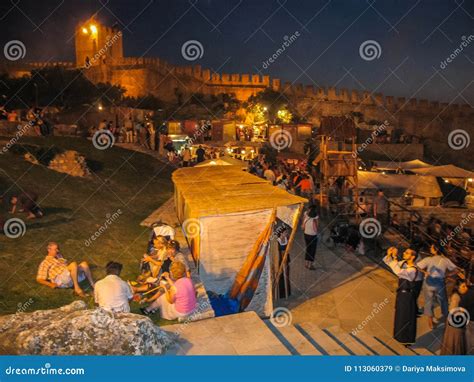 Annual Medieval Festival in Obidos in Portugal Editorial Stock Image ...