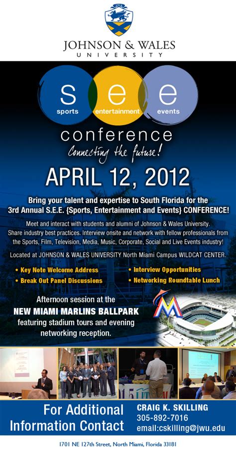 Johnson & Wales University 3rd Annual Sports Entertainment Events ...