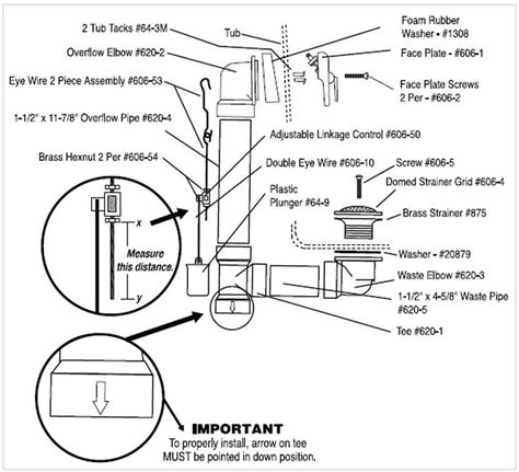 Shower Tub Drain Diagram