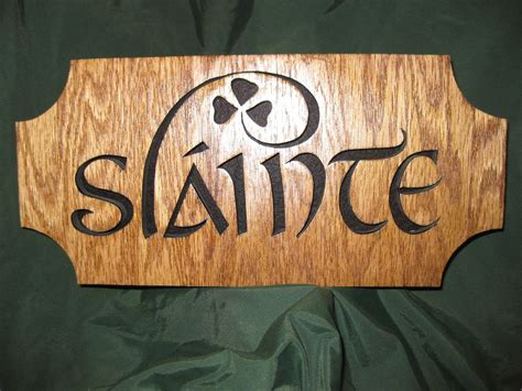 Slainte Traditional Celtic Toast | Etsy | Hanging wall decor, Oak stain, Celtic