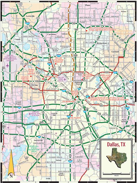 Dallas Tx Map - Texas Road Map Pdf - Printable Maps