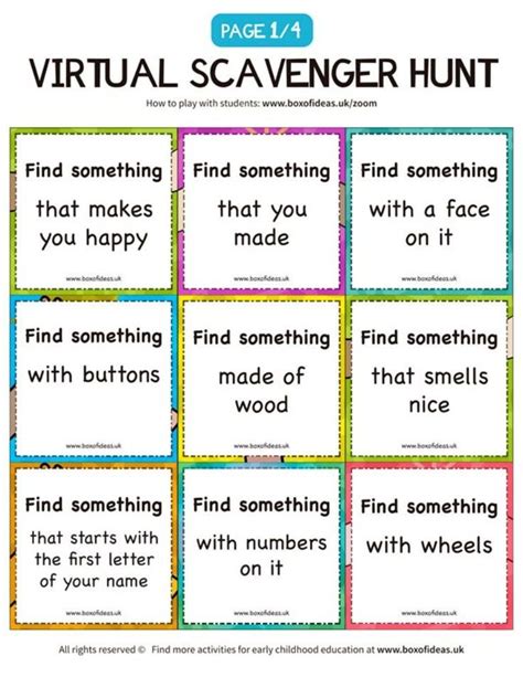 30 Creative Scavenger Hunts for kids | Digital learning classroom, Student activities, Online ...