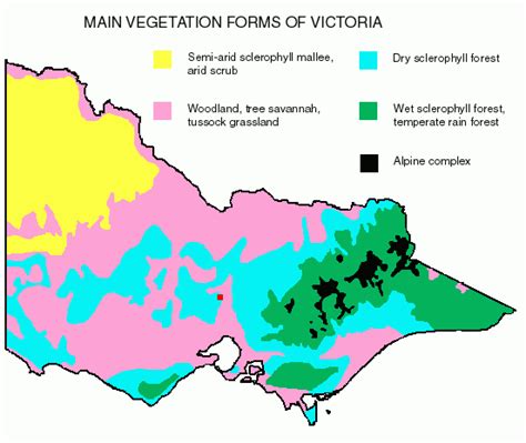 Romsey Australia Vegetation Map Victoria