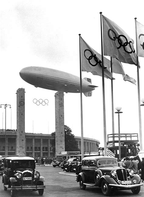 LZ-129 Hindenburg at the 1936 Berlin Olympics | Airships.net