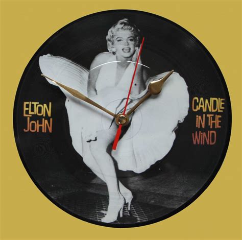 Elton John - Candle In The Wind - Vinyl Clocks