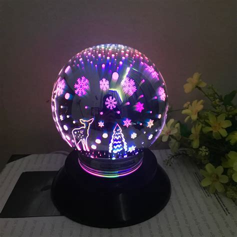 2018 New Arrival Christmas LED 3D Magical Light USB Charging LED Colorful 3D Magical Christmas ...