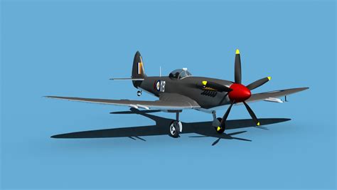 3D Supermarine Spitfire Mk XXII V20 South Africa Model - TurboSquid 1925754