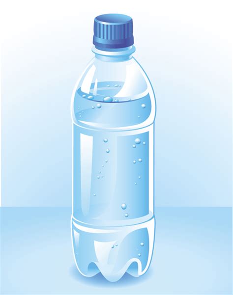 Vector water bottle template material 04 free download